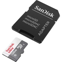 Cartão de Memória Micro SD Sandisk 128GB Class 10 + Adaptador